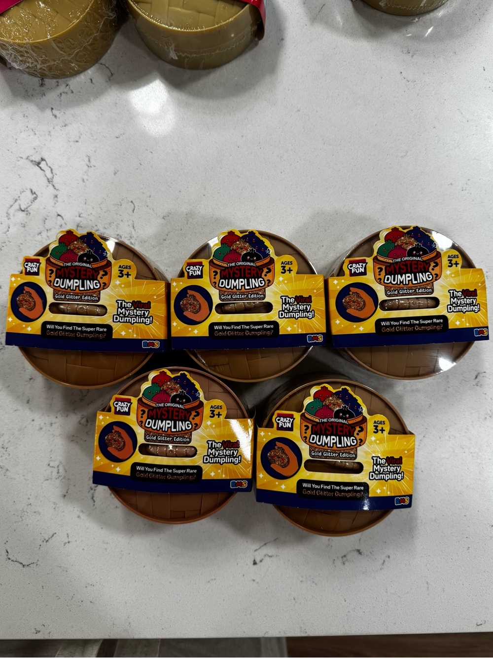 Brand new new release golden mystery set of 5 RMS Mystery dumplings